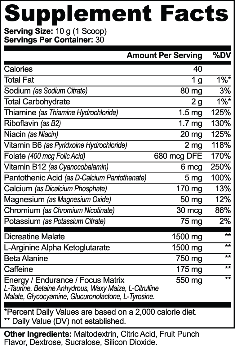 RIM IGNITION - Pre-Workout Powder (Fruit Punch)