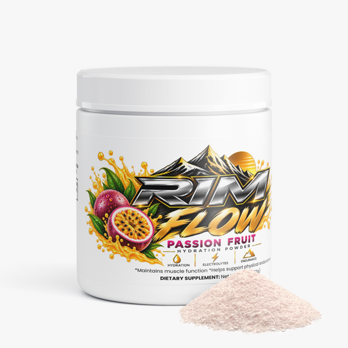 RIM FLOW – Passion Fruit Hydration Powder