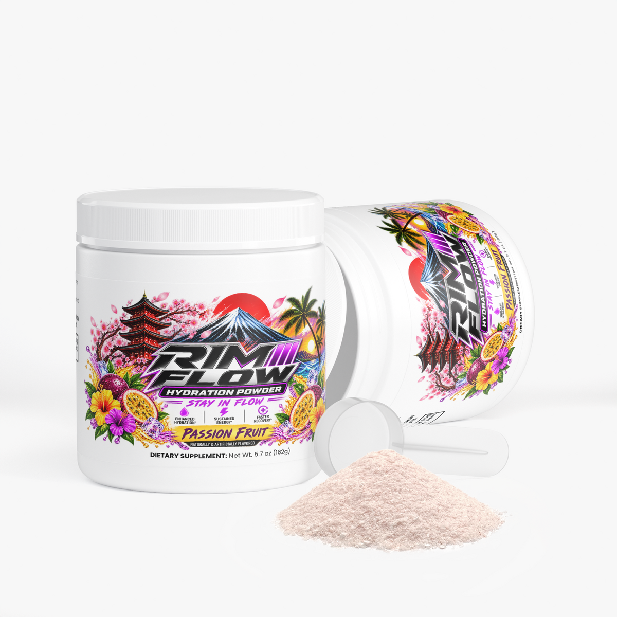 RIM FLOW – Passion Fruit Hydration Powder
