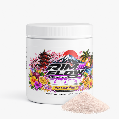 RIM FLOW – Passion Fruit Hydration Powder